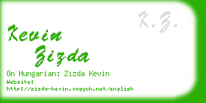 kevin zizda business card